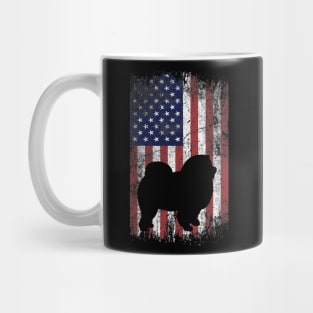 Chow Chow American Flag Usa Patriot Mug